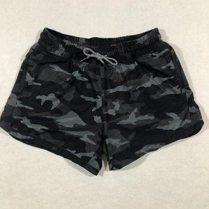 Athleta Girl Shorts Kids Girls XXL 16 Gray Camo Active Shorts Drawstring